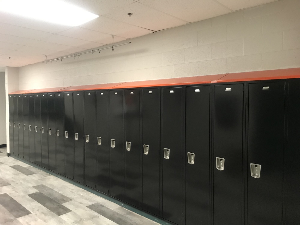 New Lockers, Floors in Jr./Sr. HS!