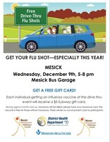 Reminder Mesick's Drive-Thru Flu Shot