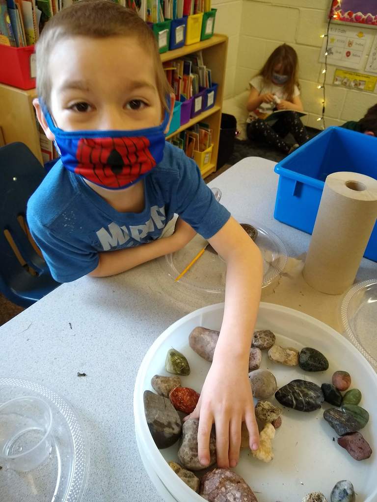 Exploring rocks, minerals and fossils.