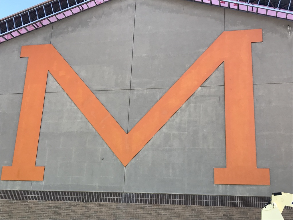 Mesick Orange "M" Brightened Up!